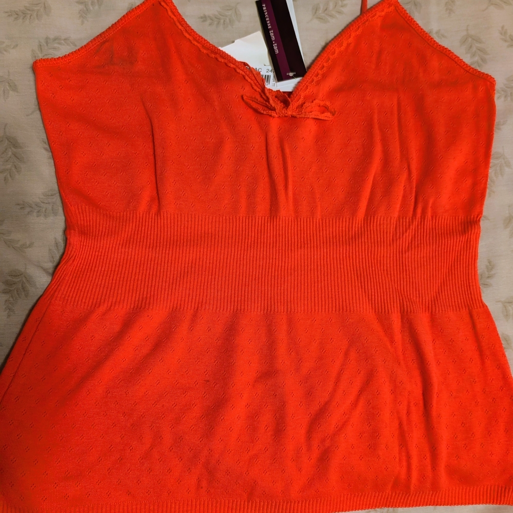 Prince Vibrant Orange Camisole Top